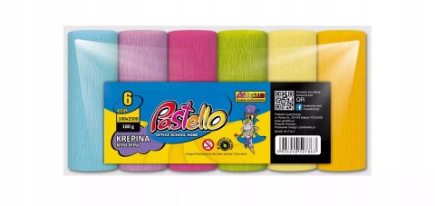 KREPINA MARSZCZONA MINI 10x250 6 kol PASTELLO KREPINA MARSZCZONA MINI 10x250 6 kol PASTELLO