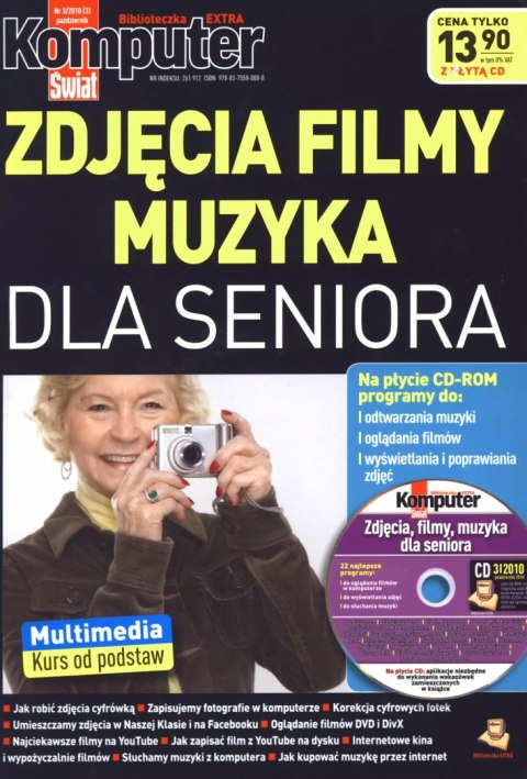 Komputer świat. Biblioteczka extra 3/2010. Zdjęcia, filmy, muzyka dla seniora + CD Komputer świat. Biblioteczka extra 3/2010. Zdjęcia, filmy, muzyka dla seniora + CD