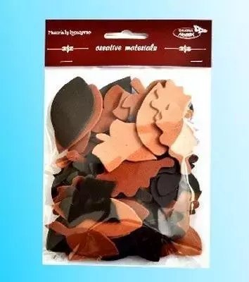 Listki tonacja brązowa 60szt Listki tonacja brązowa 60szt