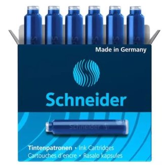 Naboje do piór SCHNEIDER 6 szt. niebieski