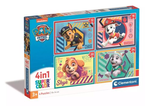 Puzzle 4w1 Super Kolor - Paw Patrol Puzzle 4w1 Super Kolor - Paw Patrol