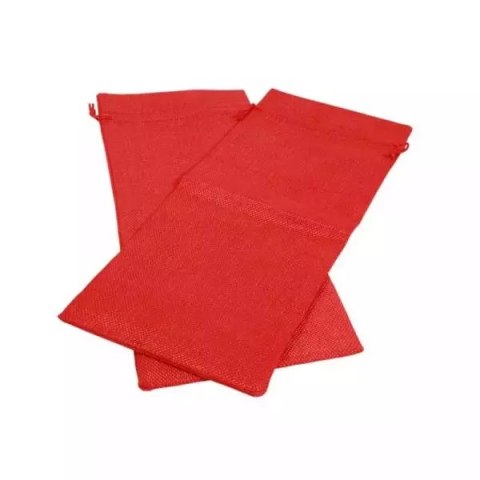 Woreczki jutowe 15x36cm czerwone WJ-03 p2 Woreczki jutowe 15x36cm czerwone WJ-03 p2