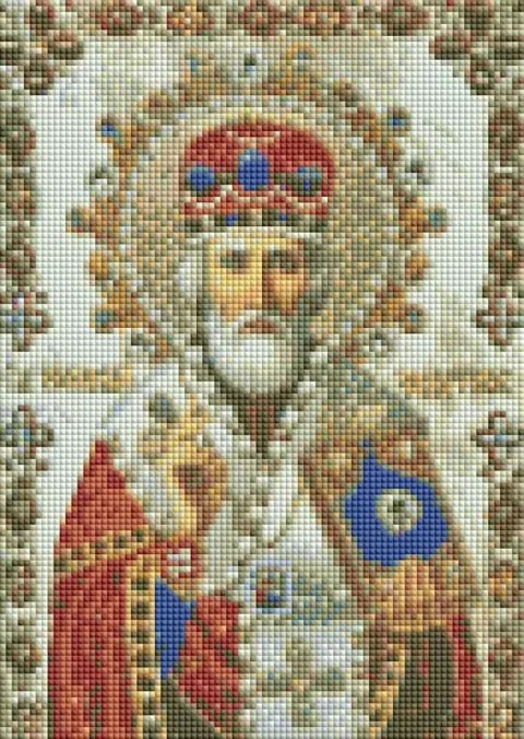 Diamentowa mozaika Ikona święty Mikołaj 30x40cm 2001698 Diamentowa mozaika Ikona święty Mikołaj 30x40cm 2001698