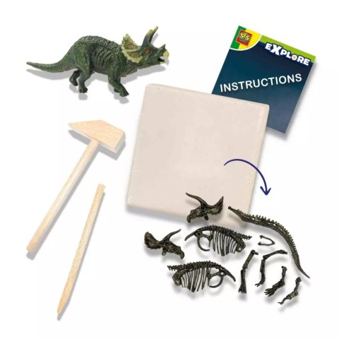 Skamielina dinozaur Triceratops 2w1 Skamielina dinozaur Triceratops 2w1