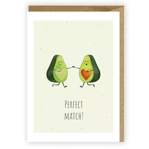 Kartka okolicznościowa z eko kopertą, Perfect Match Kartka okolicznościowa z eko kopertą, Perfect Match