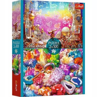 Puzzle 2 x 500 elementów. Kosmos i kryształy