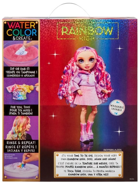 Rainbow High WaterColor lalka - fioletowe oczy