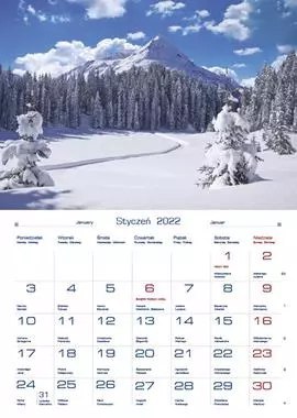 Terminarz 2022 domowy. Krajobrazy górskie