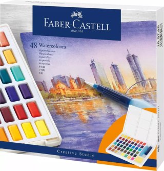 Farby akwarelowe CS kostki 48 kol. FABER CASTELL