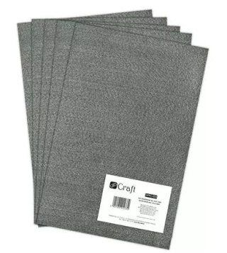 Filc poliestrowy A4 grey 5szt