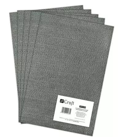 Filc poliestrowy A4 grey 5szt
