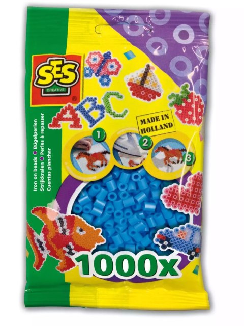 Koraliki do prasowanek niebieskie 1000 szt. Koraliki do prasowanek niebieskie 1000 szt.