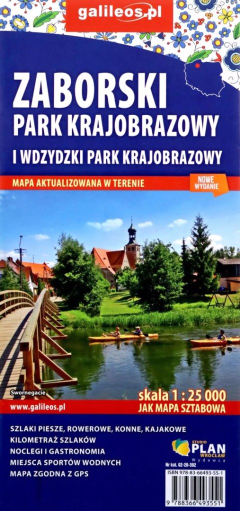 Mapa turyst. - Zaborski Park Krajobrazowy 1:25 000 Mapa turyst. - Zaborski Park Krajobrazowy 1:25 000