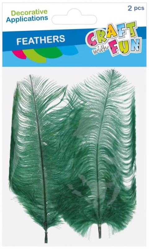 Ozdoba dekoracyjna Piórka 15-20cm 2szt Ziel Cf 12/864 Ozdoba dekoracyjna Piórka 15-20cm 2szt Ziel Cf 12/864