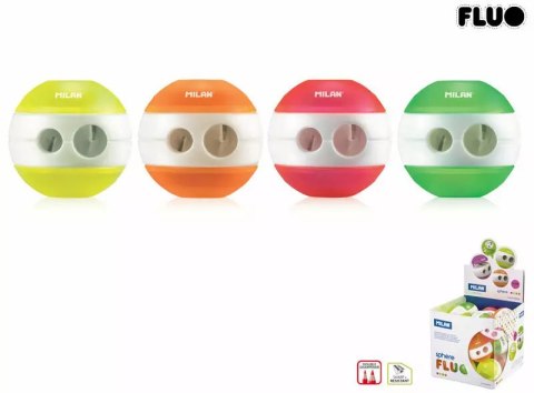 Temperówka podwójna SPHERE fluo p24 20156824FL MILAN Temperówka podwójna SPHERE fluo p24 20156824FL MILAN