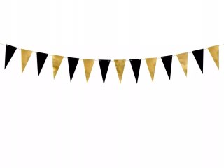 Girlanda PartyDeco 2,15 m złoto-czarna