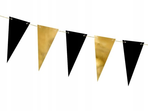 Girlanda PartyDeco 2,15 m złoto-czarna