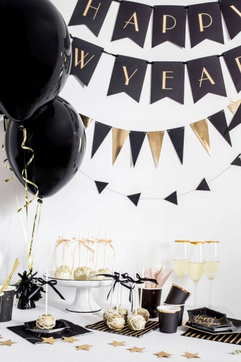 Girlanda PartyDeco 2,15 m złoto-czarna