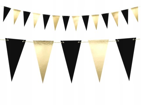 Girlanda PartyDeco 2,15 m złoto-czarna