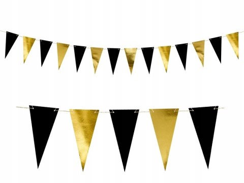 Girlanda PartyDeco 2,15 m złoto-czarna