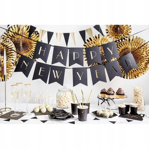 Girlanda PartyDeco 2,15 m złoto-czarna