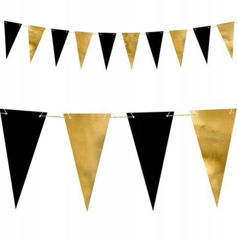 Girlanda PartyDeco 2,15 m złoto-czarna