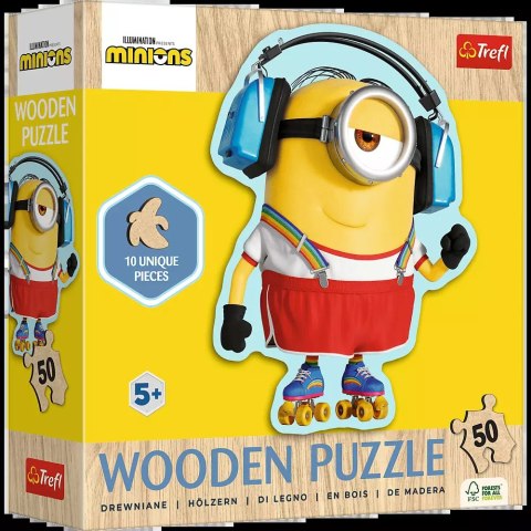 Puzzle 50 Drewniane Konturowe Szalony Minionek 20239 Puzzle 50 Drewniane Konturowe Szalony Minionek 20239