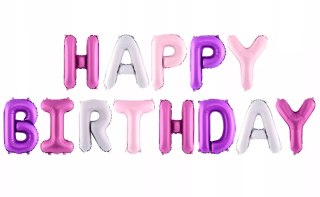 Balon foliowy Happy Birthday 340x35cm