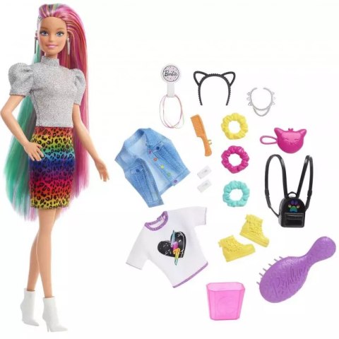 Barbie. GRN81 Lalka z kolorową fryzurą i akcesoriami Barbie. GRN81 Lalka z kolorową fryzurą i akcesoriami