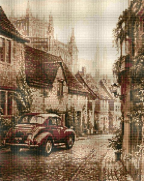 Diamentowa mozaika - Stare Miasto 40x50cm Diamentowa mozaika - Stare Miasto 40x50cm
