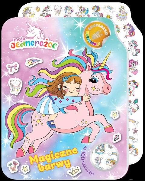 Magiczne barwy. Moje Jednorożce. Kolorowanki naklejanki Magiczne barwy. Moje Jednorożce. Kolorowanki naklejanki
