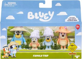 Zestaw figurek Moose Toys Bluey Family Trip 4 szt.