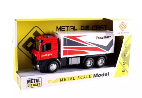 CIĘŻARÓWKA TRANSPORTOWA METALOWA TIR OTWIERANA NACZEPA ŚWIATŁO DŹWIĘK