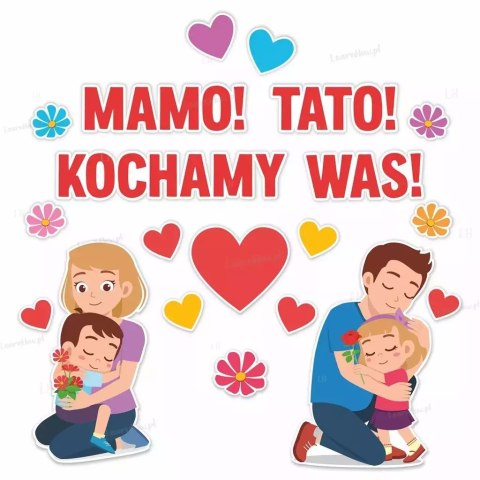 Dekoracja - Dzień Mamy i Taty - rodzice Dekoracja - Dzień Mamy i Taty - rodzice