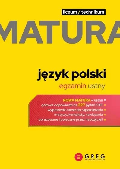Matura 2023. Język polski, egzamin ustny Matura 2023. Język polski, egzamin ustny