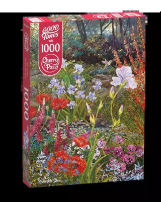 Puzzle 1000 elementów. Kwiaty nad rzeką 30622