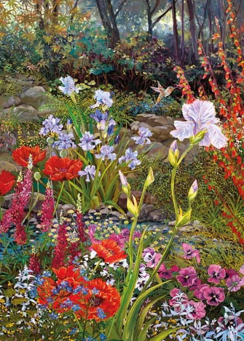 Puzzle 1000 elementów. Kwiaty nad rzeką 30622 Puzzle 1000 elementów. Kwiaty nad rzeką 30622