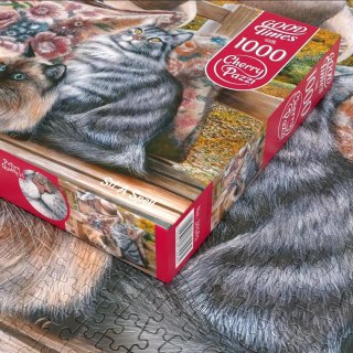 Puzzle 1000 elementów. Siedzące koty 30585