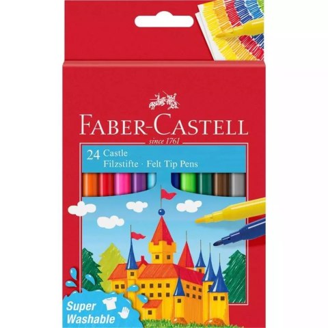 Flamastry Zamek 24 kolory FABER CASTELL Flamastry Zamek 24 kolory FABER CASTELL