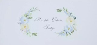 Karnet Chrzest DL C17 - Napis chłopiec