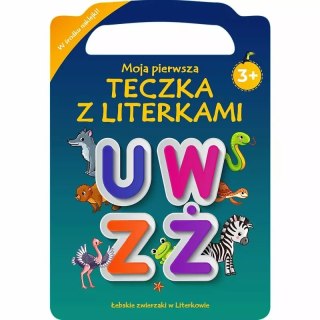 Łebskie zwierzaki w literkowie. Moja pierwsza teczka z literkami. Literki U-Ż KS66621 Trefl