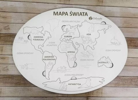 Mapa Świata Kontynenty i Oceany Mapa Świata Kontynenty i Oceany