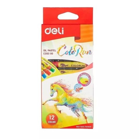 Pastele olejne ColoRun 12 kolorów DELI Pastele olejne ColoRun 12 kolorów DELI