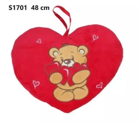 Poduszka Serce miś 48cm Poduszka Serce miś 48cm
