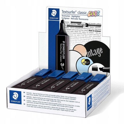 Zakreślacz czarny Staedtler 1 szt.