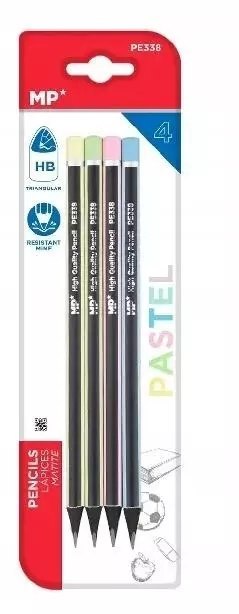 Ołówek HB pastel 4szt