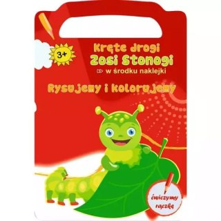 Kręte drogi znosi stonogi. Ćwiczenia ręki. Rysujemy i kolorujemy KS66812 Trefl