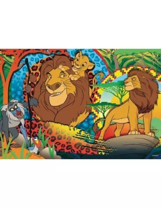 Puzzle dwustronne 24 elementy. Król Lew
