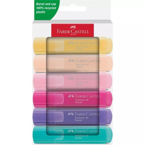 Zakreślacz pastelowy 6 kolorów FABER CASTELL Zakreślacz pastelowy 6 kolorów FABER CASTELL