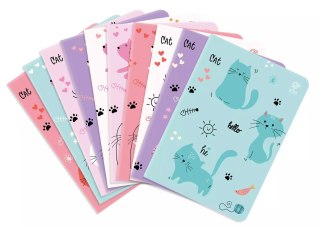 Zeszyt A5 16K kratka Sweet Kitten pakiet 10 sztuk mix